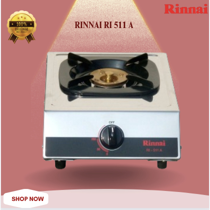 Rinnai Kompor 1 Tungku RI 511 A/RI511A/RI 511 A/RI 511A/RI-511-A/RI-511A/Rinnai Kompor 1 Tungku