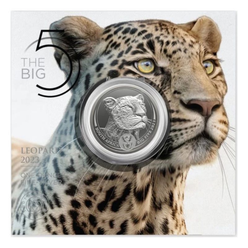Perak Silver Coin South Africa Big Five Leopard II 2023 1 oz