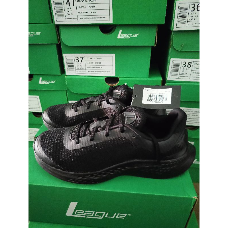 Sepatu Pso terbaru Hitam Legas/League Stance Persit