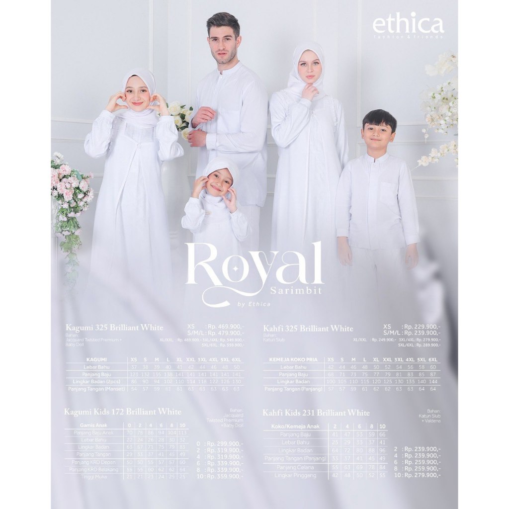 GAMIS PUTIH BRILLIANT WHITE BY ETHICA