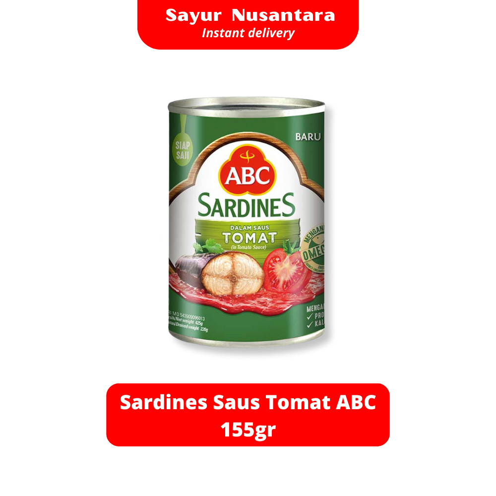 

Sardine Saus Tomat ABC 155gr - Sayur Nusantara