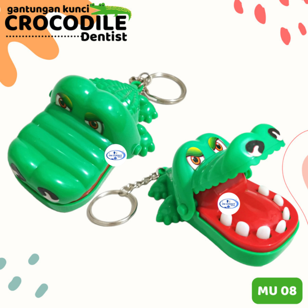OG Mainan Gantungan Kunci Crocodile Dentist Game Mini MU08
