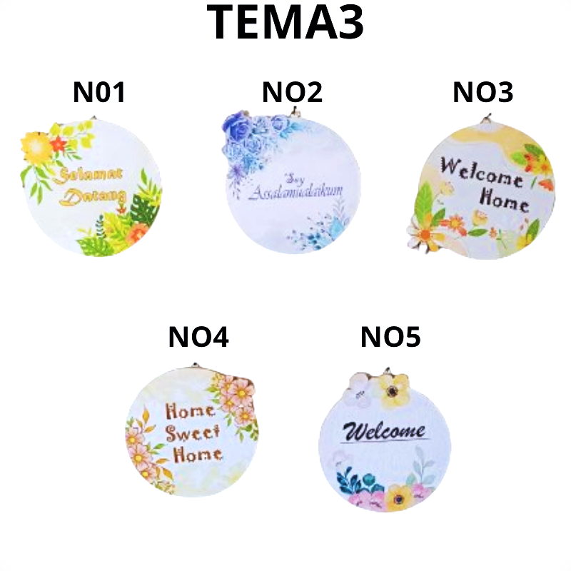 Hiasan Pajangan Dinding Walldecor Ucapan Selamat Datang TM-3