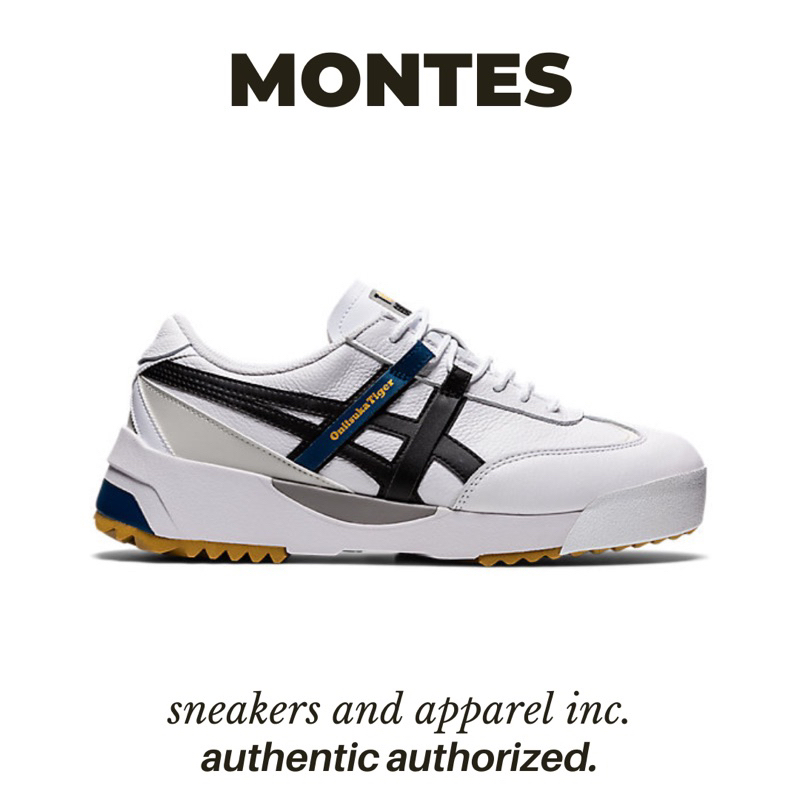 Sepatu Sneakers Onitsuka Tiger Delegation Ex White Black Authentic