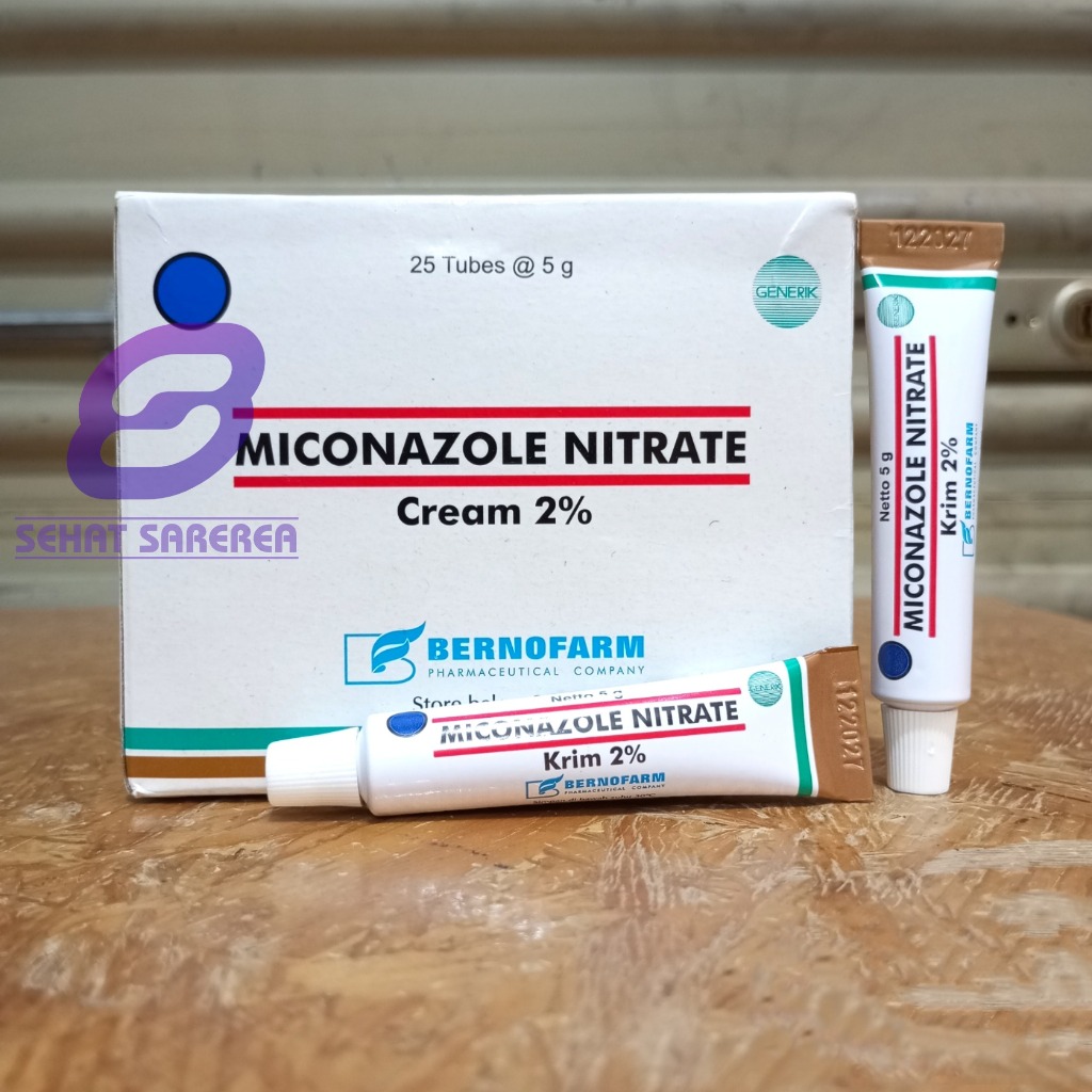 Miconazole Krim 5 gram Berno Mengatasi infeksi jamur pada kulit