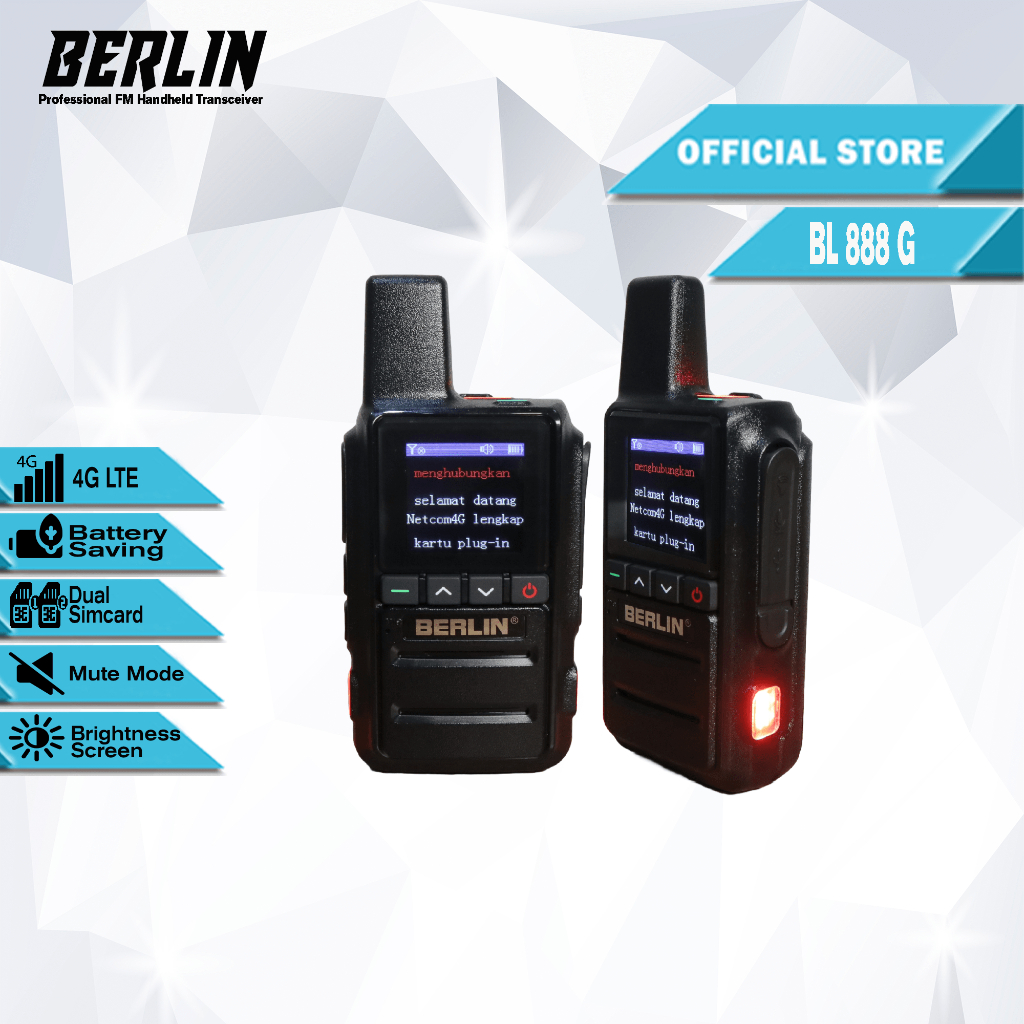 HT POC 4G BERLIN BL - 888'G sim card mobile network walkie talkie