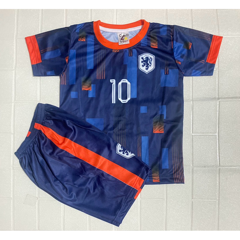 Jersey Timnas BELANDA Euro 2024 untuk anak usia 2-12 tahun Jersey bola timnas INGGRIS anak anak