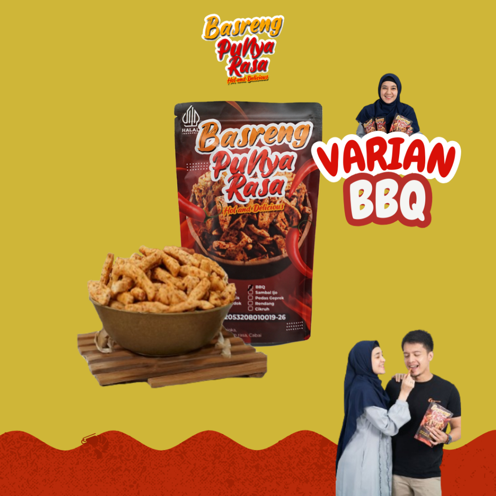 

Basreng Punya Rasa 180gram BBQ Makanan Ringan Enak Bisa COD