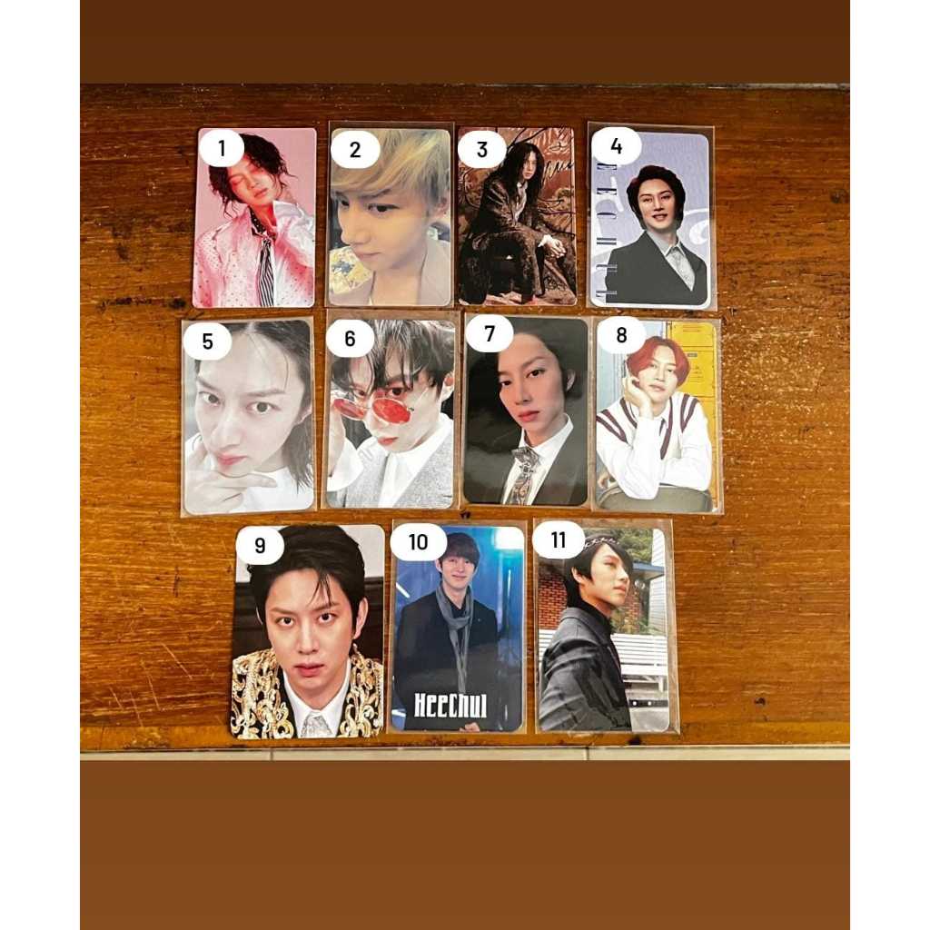 pc photocard heechul super junior