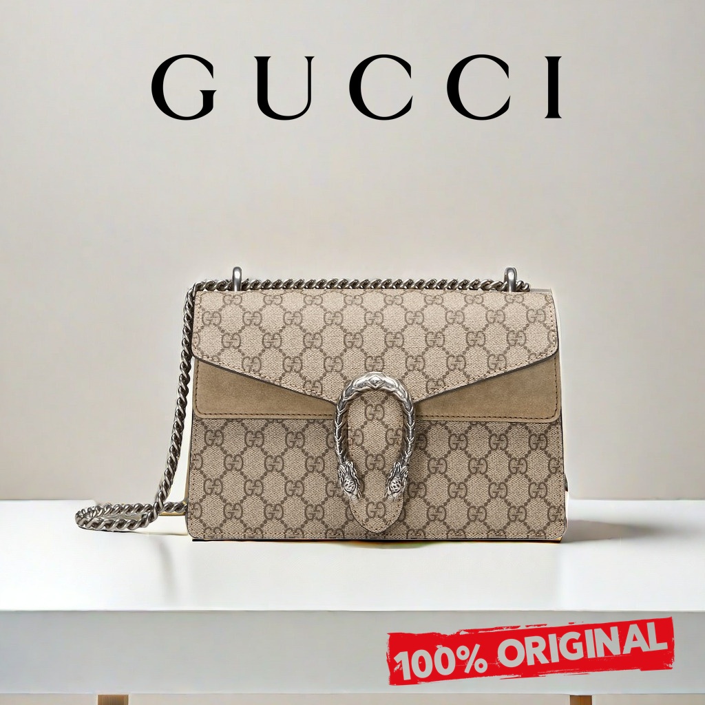 【100% Original】tas gucci wanita Gucci Dionysus gg small shoulder bag mini bag Tas selempang bahu