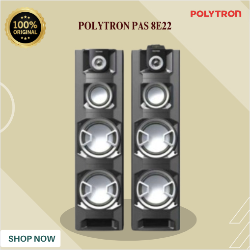 POLYTRON SPEAKER AKTIF PAS 8E22/PAS 8E22/PAS-8E22/PAS 8E22/SPEAKER POLYTRON 100% ORIGINAL BERGARANSI
