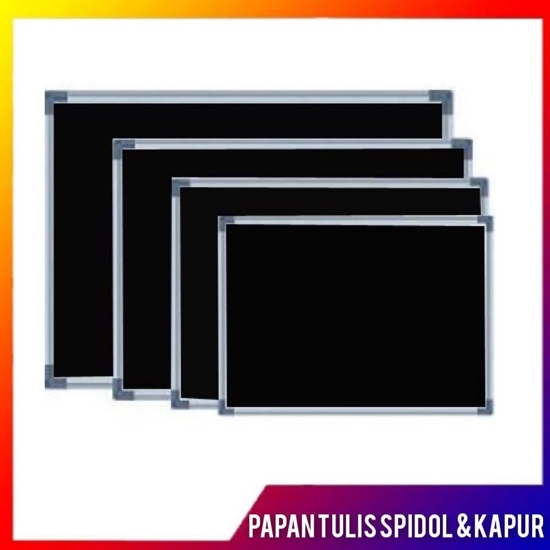 

Papan Tulis Spidol dan Kapur Whiteboard / Blackboard Ukuran 50 x 70 CM