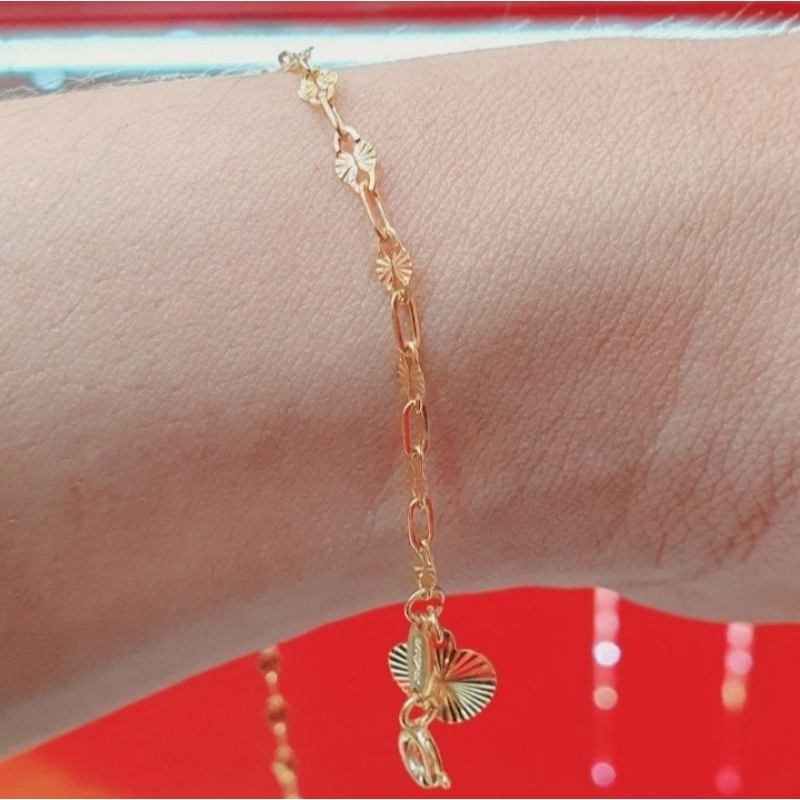 Gelang Emas Asli Wanita Model Simple Kadar 375