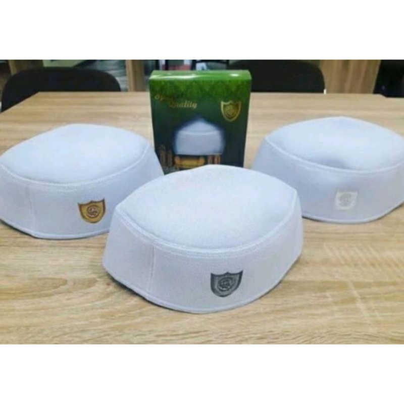 Kopiah Peci H Abdul Karim A1 Original/ Kopiah Haji Putih /Kopiah Peci Malaysia