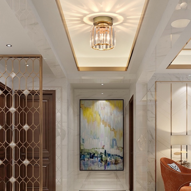 Lampu Plafon Gantung Kristal Minimalis Lampu Kristal Plafon Rumah Lampu Ceiling Kristal Modern