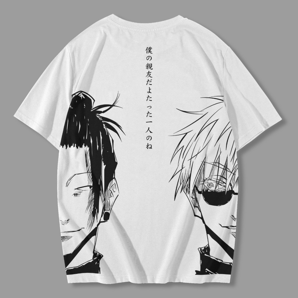 Tshirt Torizu Gojo x Geto Anime Manga Jujutsu Kaisen Kaos JJK Gojo Satoru Suguru Geto Yowaimo Kiko U