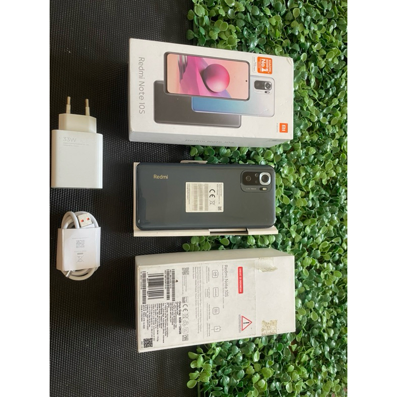 redmi note 10s ram 6/128 fullset no minus second