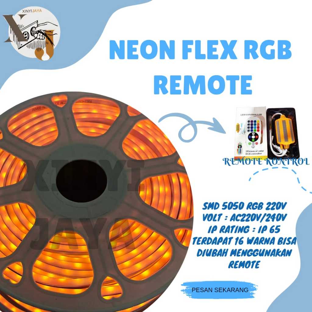 NEON FLEX RGB REMOTE 100M