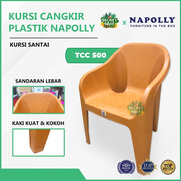 NAPOLLY KURSI TCC 500C - Bangku Plastik / Kursi Kamar / Kursi Plastik