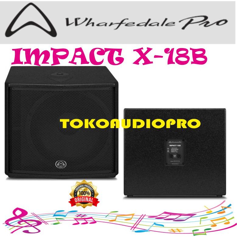 Subwoofer Wharfedale Impact X18B 18 Inch Subwoofer Pasif X-18B