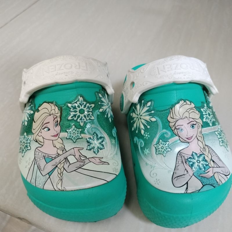 SALE Crocs Frozen Disney led nyala crocs ori (preloved)
