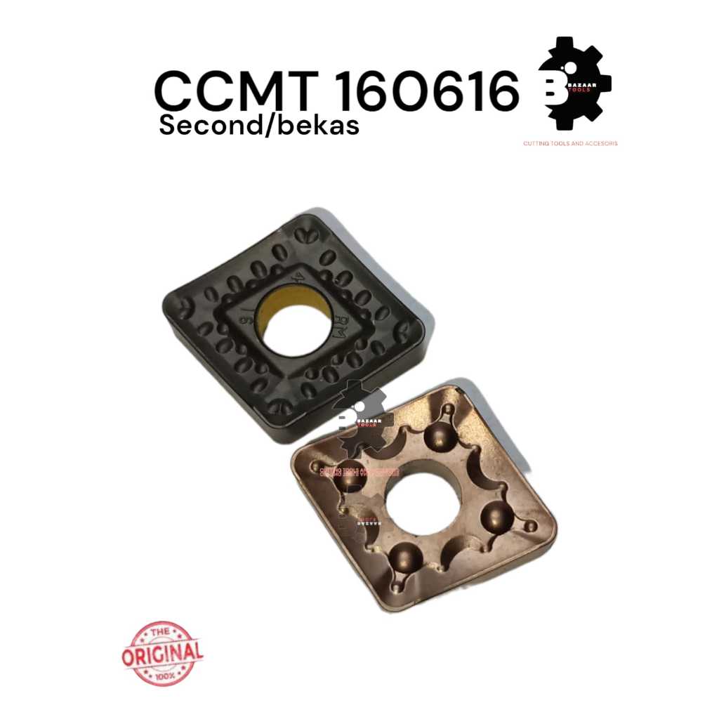 INSERT CCMM 160616 SECOND HAND/BEKAS- Insert Pahat Bubut - Pisau Pahat - Bekas- Second Hand - Origin