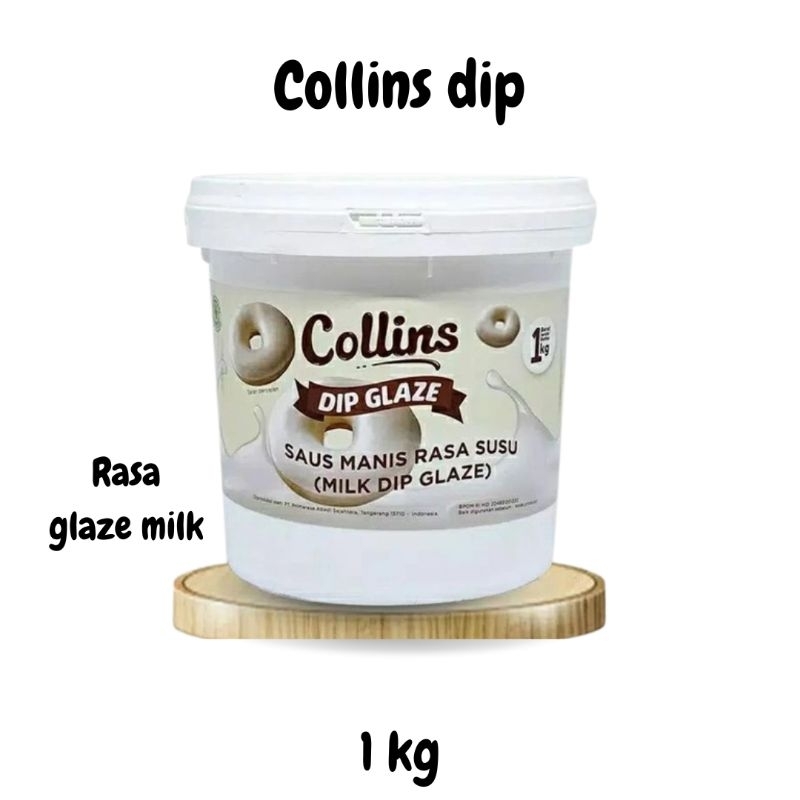 

Collins dip glaze taro kemasan 1 kg GROSIR (1 PCS)/COLLINS DIP MURAH glaze milk