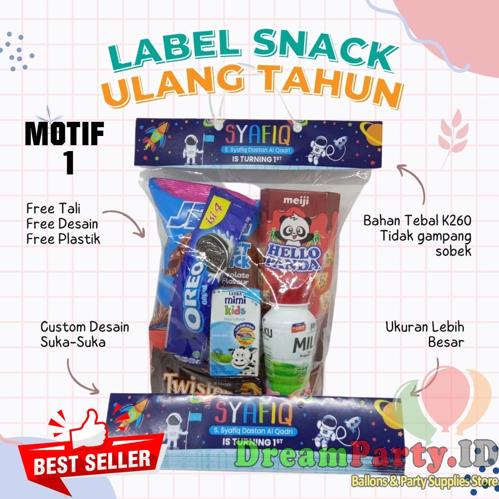 

Plastik Snack Ulang Tahun Custom Banyak Pilihan Karakter