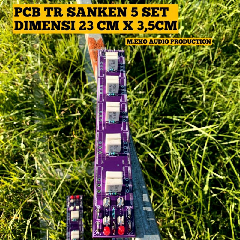 Pcb TR final sanken 5set bisa juga toshiba