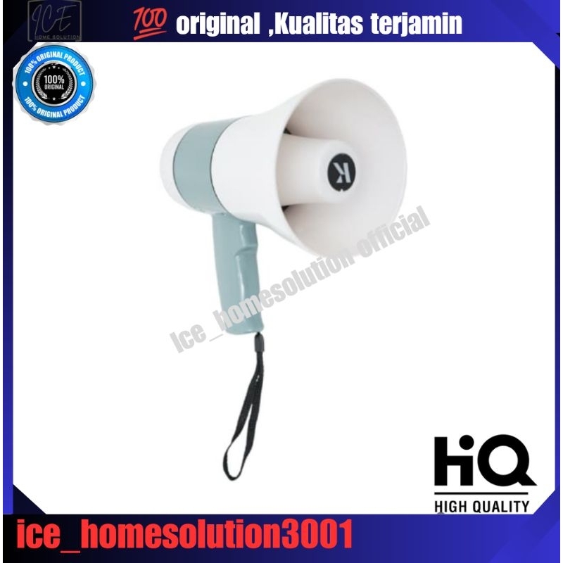 Krisbow Megaphone 20 Watt - Putih/abu-abu/pengeras suara/Toa