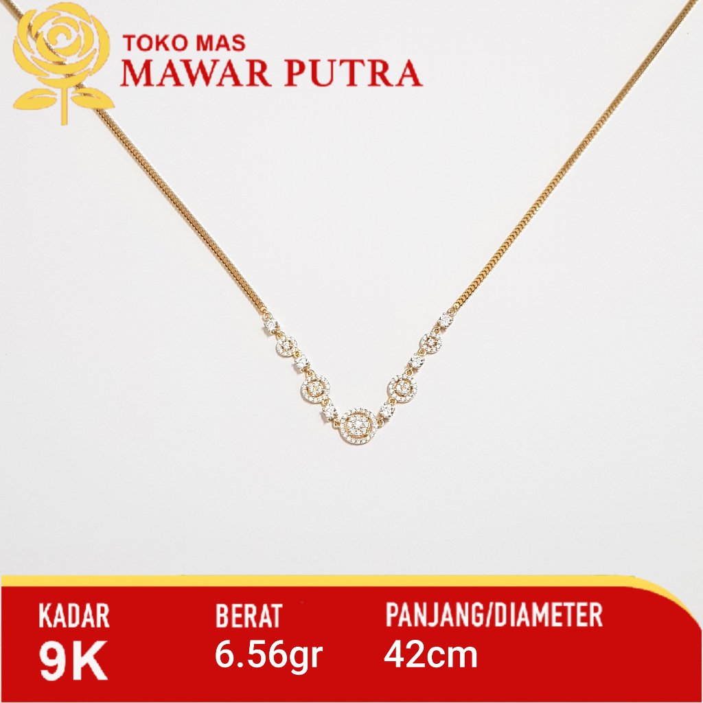 Kalung Milano dan Liontin King Halim Gold 9K