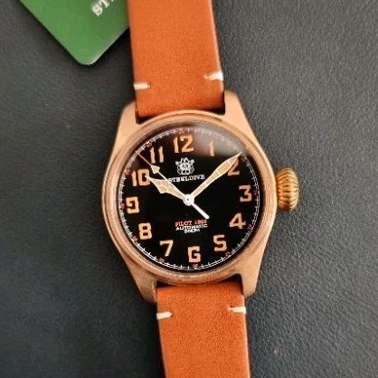 Jam tangan steeldive bronze pilot sd1940 Bronze