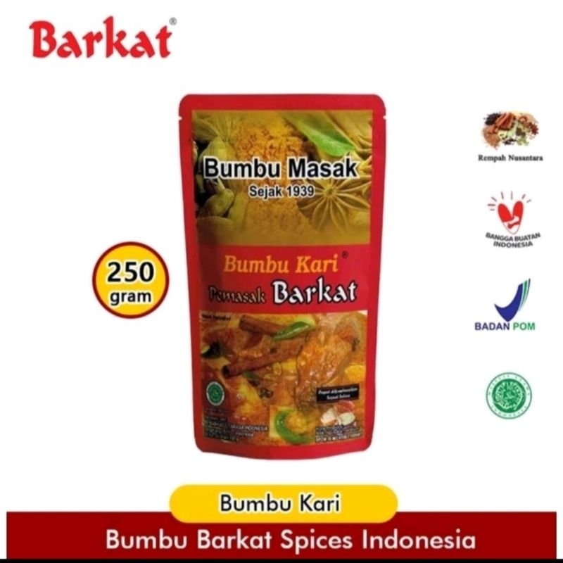 

BUMBU KARI Padang Barkat 250gr asli khas Minang