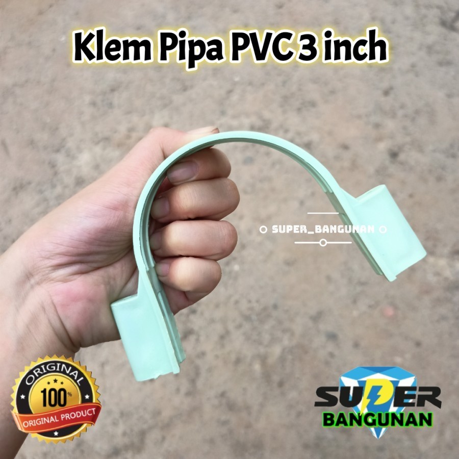 Klem Pipa PVC 3 inch