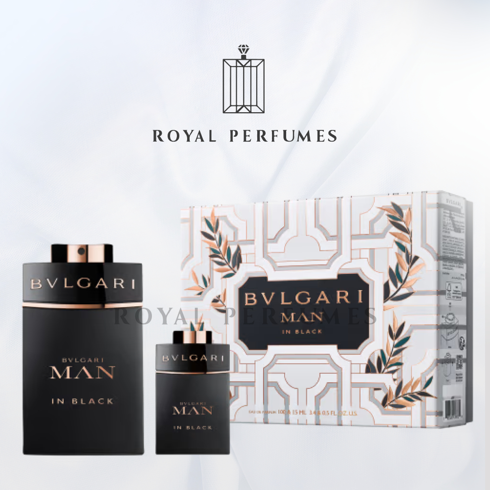 [BPOM] BVLGARI Man In Black SET (EDP 100ML+EDP 15ML) - Parfum Kesan Misteri & Sensualitas Malam Hari