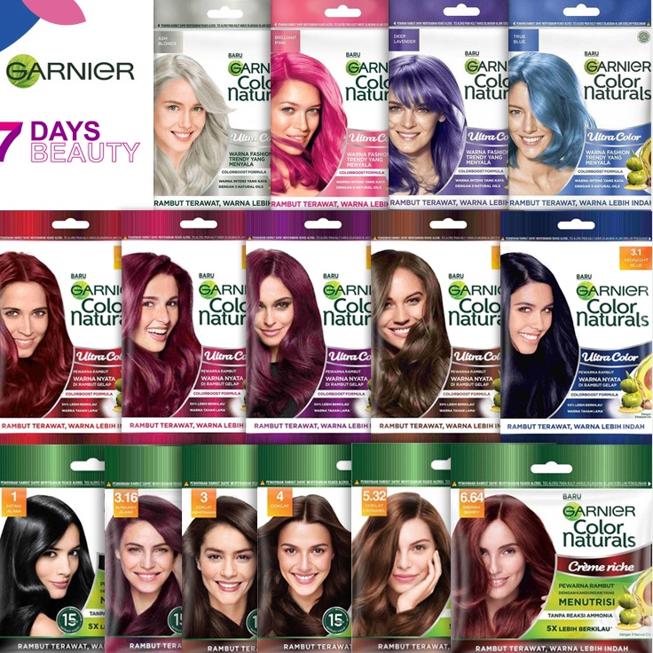 Penawaran Terbaik Garnier Hair Color Natural  Pastel Color  Ultra Color  Semir Rambut Garnier