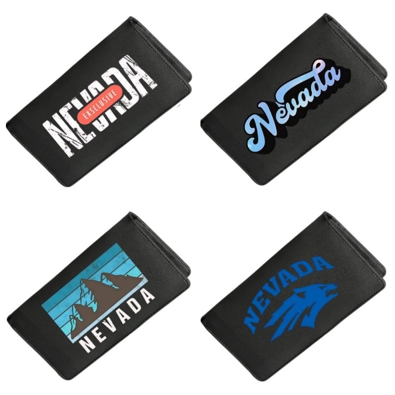 Dompet Panjang Semi Kulit Nevada Distro Tebal / Dompet Panjang Distro Nevada Pria Wanita / Black Wal
