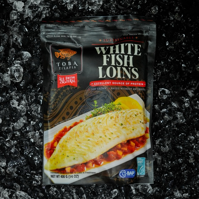 

Toba Tilapia White Fish Loins 400gr