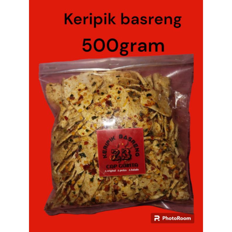 

KERIPIK BASRENG/BASO GORENG ORIGINAL, ASIN PEDAS, BALADO PEDAS DAUN JERUK 500 gram