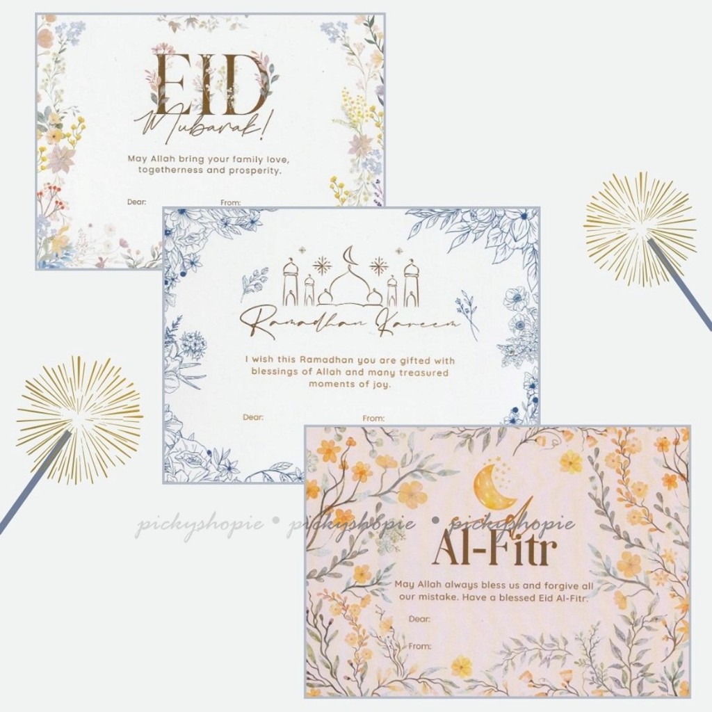 KARTU UCAPAN IDUL FITRI LIPAT FLIP SPESIAL HARI RAYA LEBARAN HAMPERS HANTARAN