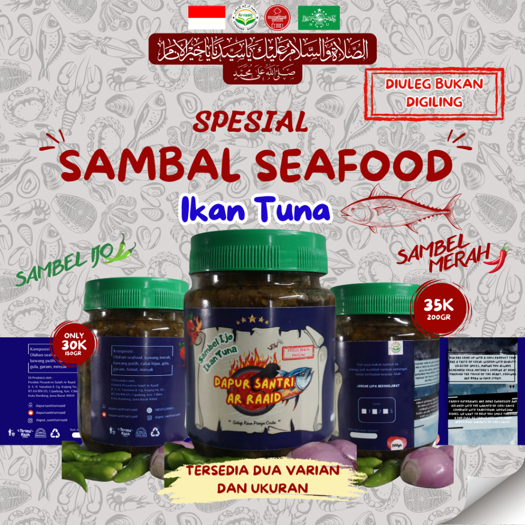 

Sambel Seafood DSA Ikan Tuna - Sambel Merah & Ijo