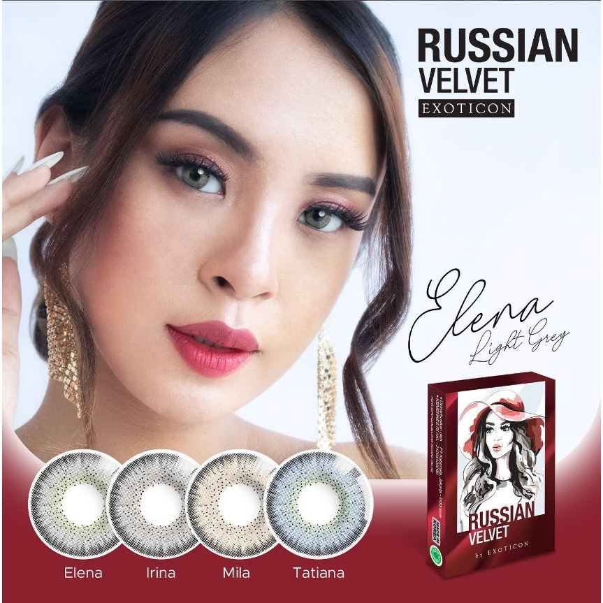SOFTLENS X2 RUSSIAN VELVET MINUS TERMURAH DIAMETER 14,5MM BY EXOTICON