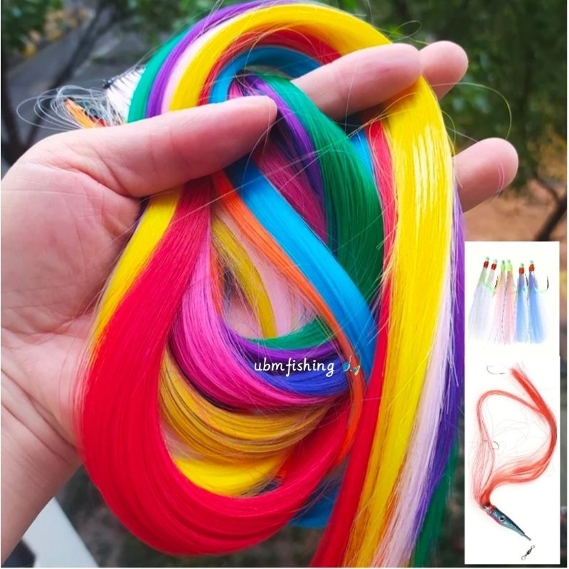 Serat Sutra Agogo/SKTL Serat Kain Umpan Sabiki | serat kain sutra umpan pancing | umpan Sabiki | Ump