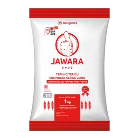 

Jawara 1kg Tepung Terigu Protein Sedang Serbaguna 1 kg