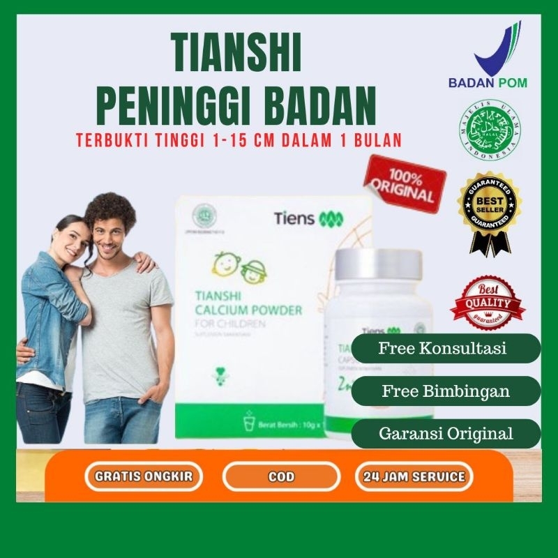 Peninggi Badan Tiens Best Seller Original | Susu Kalsium NHCP dan Zinc Tienshi Original AmpuhTerbaik