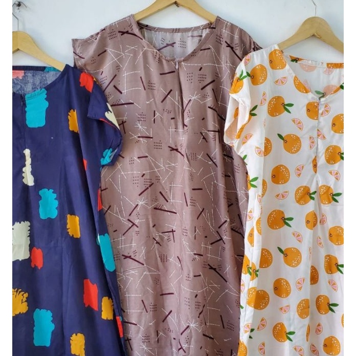 Stok Baru DASTER JUMBO BUSUI KEKINIAN PANJANG SELUTUT RIJEK