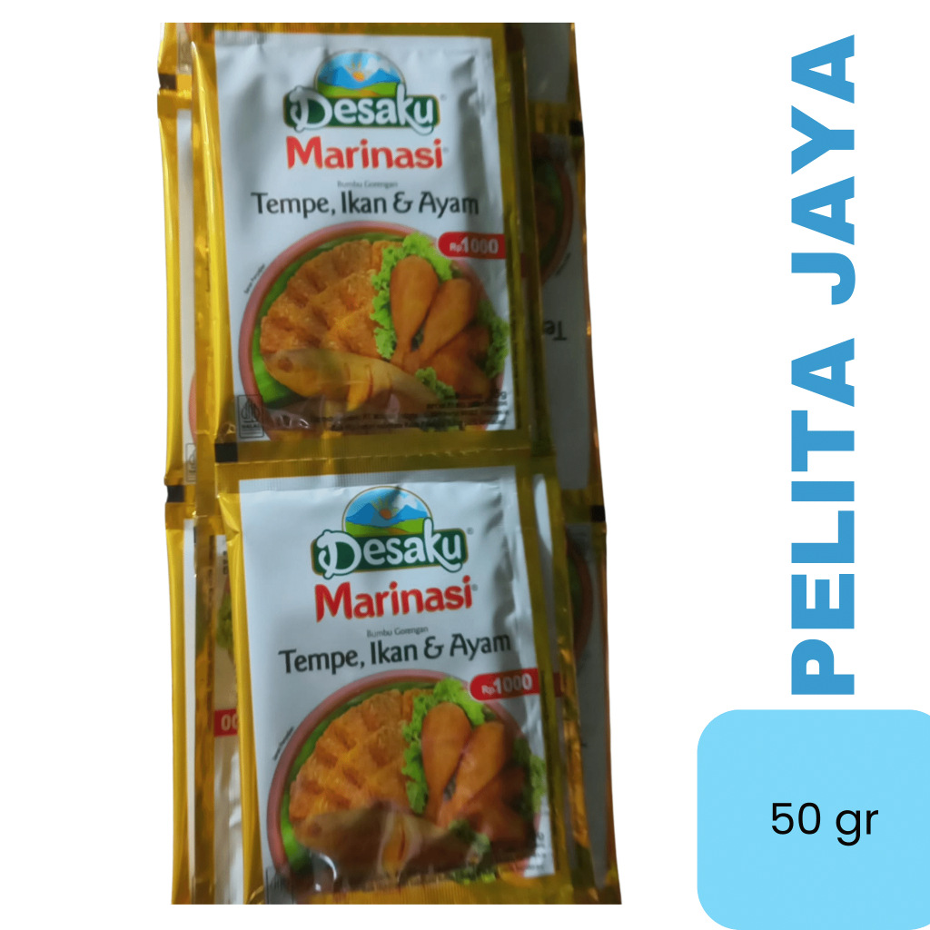 

DESAKU MARINASI TEMPE, IKAN, AYAM BUMBU 50 GRAM