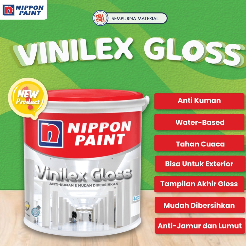 Cat Interior Nippon Paint Vinilex Gloss 2.5 Liter  - Putih