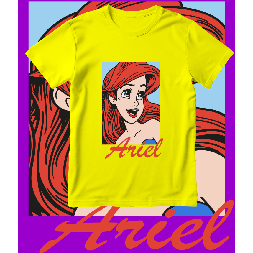 BAJU ANAK KAOS ANAK PEREMPUAN PRINCESS ARIEL LITTLE MERMAID