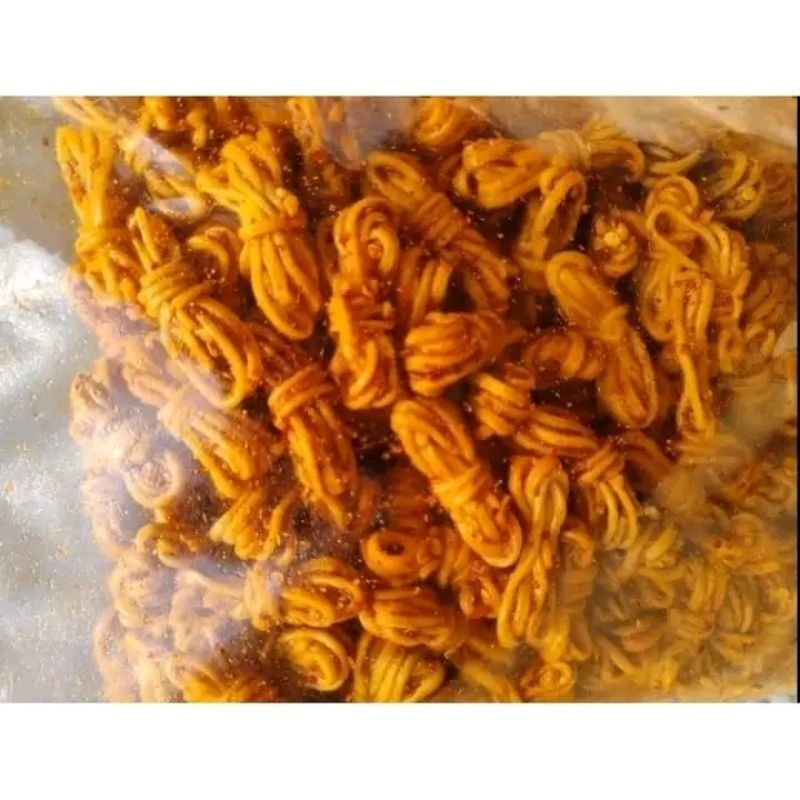 

mie gulung/mie uwel pedas daun jeruk/original daun jeruk kemasan 500g